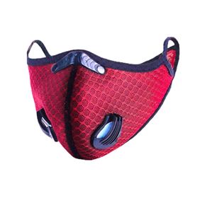 Anti-Pollution Breathable Face Mask Ear loop Design in BLACK & RED